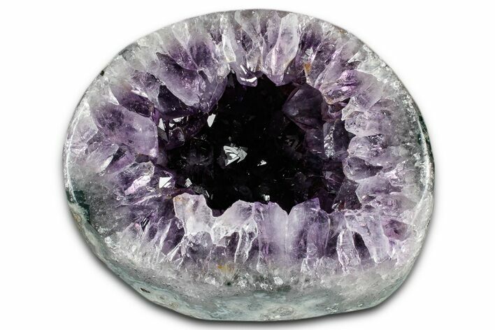 Brilliant Deep-Purple Amethyst Geode - Uruguay #345955